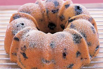 Blueberry Bundt Cake Recipe - with Lemon Powdered Sugar